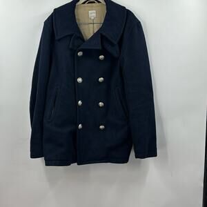 Nepenthes wool navy pea coat